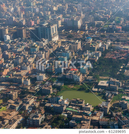 孟加拉國達卡的鳥瞰圖 61289695