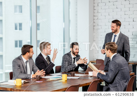 positive business team in office positive business team in office 61290638