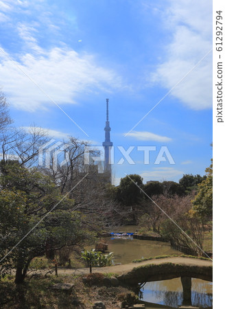 Sumida-ku, Tokyo Sky tree seen from Mukaijima Hundred Flower Garden 61292794