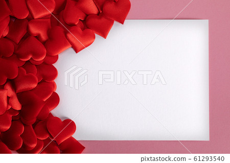 Valentines day hearts frame 61293540