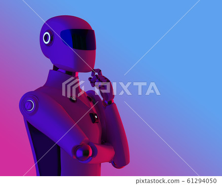 artificial intelligence cyborg or robot think 61294050