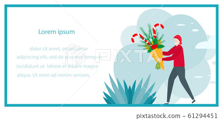 New Year Merry Christmas People Christmas tree New Year Merry Christmas People Christmas tree 61294451
