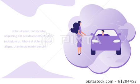People car Taxi service City transportation Vector People car Taxi service City transportation Vector 61294452