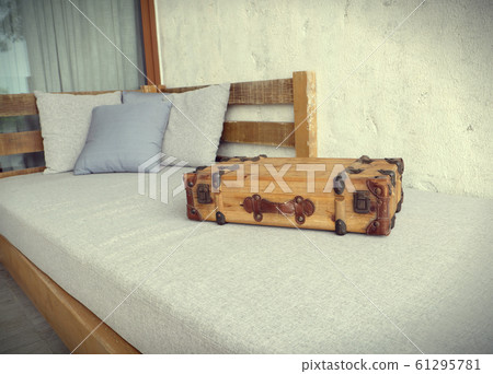 Old suitcase. travel bag vintage style Old suitcase. travel bag vintage style 61295781