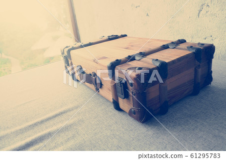 Old suitcase. travel bag vintage style 61295783