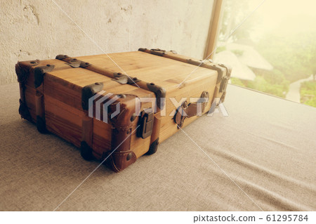 Old suitcase. travel bag vintage style Old suitcase. travel bag vintage style 61295784