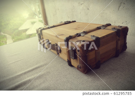 Old suitcase. travel bag vintage style Old suitcase. travel bag vintage style 61295785