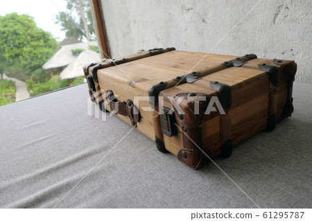 Old suitcase. travel bag vintage style 61295787
