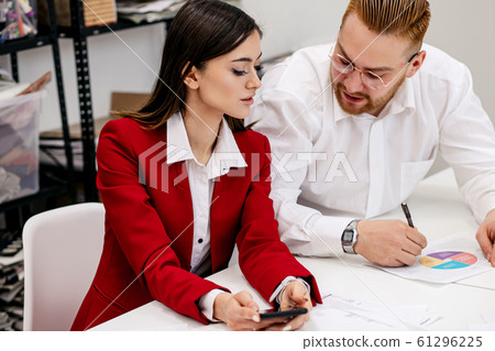 young business leaders in office young business leaders in office 61296225