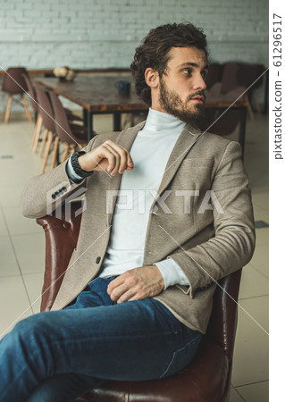 handsome caucasian man in tux 61296517