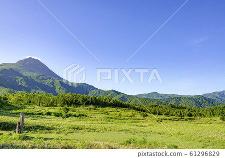 View from Shiretoko Pass in Hokkaido early morning View from Shiretoko Pass in Hokkaido early morning 61296829