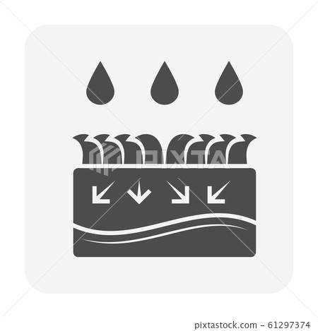 garden drainage icon garden drainage icon 61297374