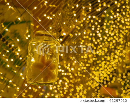 glass jar and light bulb Christmas decorations 61297910