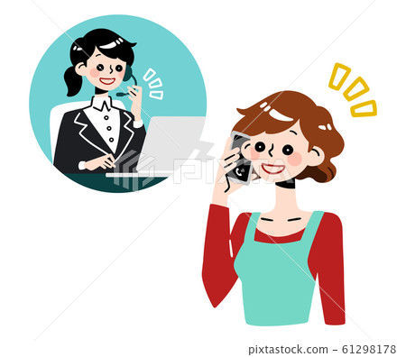 Telephone to operator-housewife, woman 61298178