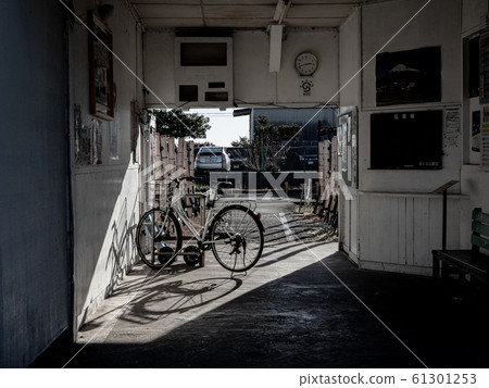 Gakunan Train: Inside the Gakunan Eo station building and bicycle that retains the Showa atmosphere 61301253