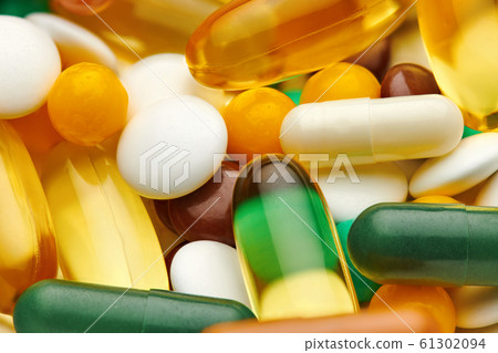 Background from set of pills, tablets, vitamins, Background from set of pills, tablets, vitamins, 61302094
