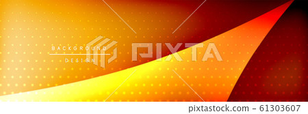 Flowing waves with 3d shadow effects and fluid gradients. Dynamic trendy abstract background. Vector Illustration Flowing waves with 3d shadow effects and fluid gradients. Dynamic trendy abstract background. Vector Illustration 61303607