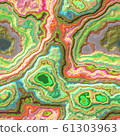 marble agate stony seamless pattern green orange 61303963