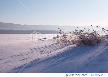Daytime winter landscape. Daytime winter landscape. 61305343