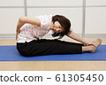 Yoga senior woman 61305450