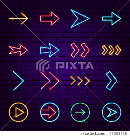 Arrow Neon Icons Arrow Neon Icons 61305518