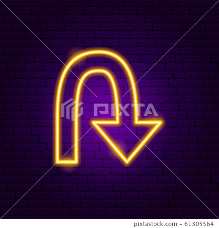 Back Arrow Neon Sign Back Arrow Neon Sign 61305564