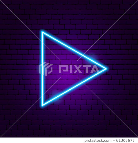 Triangle Arrow Neon Sign Triangle Arrow Neon Sign 61305675