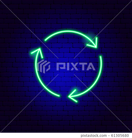 Three Arrow Circle Neon Sign Three Arrow Circle Neon Sign 61305680