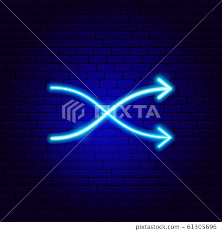 Two Arrow Neon Sign - Stock Illustration [61305696] - PIXTA