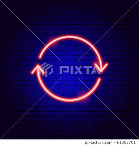 Two Arrow Circle Neon Sign Two Arrow Circle Neon Sign 61305701