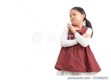 Kid Asian girl face expression envy, jealous Kid Asian girl face expression envy, jealous 61306281