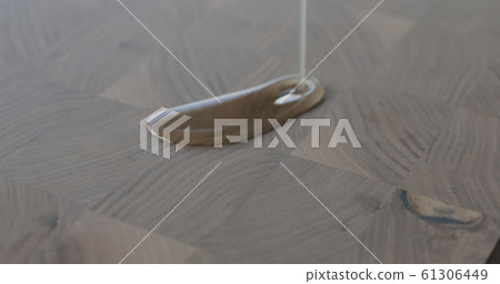 pour oil finish to walnut end grain wood board 61306449