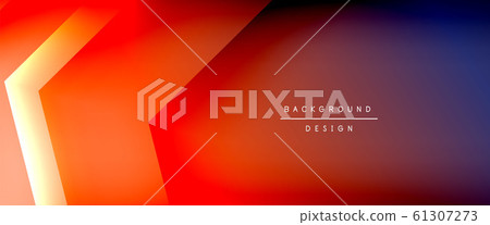 Arrow lines, technology digital template with shadows and lights on gradient background. Trendy simple fluid color gradient abstract background with dynamic straight shadow lines effect Arrow lines, technology digital template with shadows and lights on gradient background. Trendy simple fluid color gradient abstract background with dynamic straight shadow lines effect 61307273