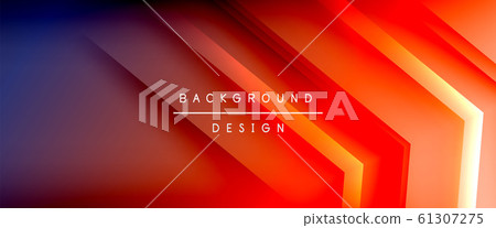 Arrow lines, technology digital template with shadows and lights on gradient background. Trendy simple fluid color gradient abstract background with dynamic straight shadow lines effect Arrow lines, technology digital template with shadows and lights on gradient background. Trendy simple fluid color gradient abstract background with dynamic straight shadow lines effect 61307275