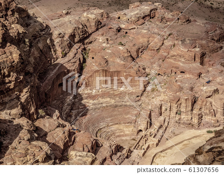 Nabatean Theatre in Petra, Jordan 61307656