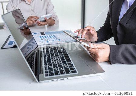 Professional Business woman partner discussing 61309051