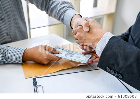 Bribery and corruption concept, bribe in the form 61309508