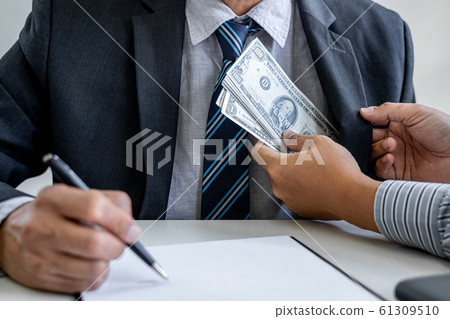 Bribery and corruption concept, bribe in the form 61309510