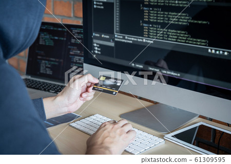 Computer hacker or cyber attack concept, Dangerous Computer hacker or cyber attack concept, Dangerous 61309595