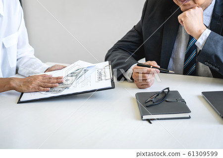 Bribery and corruption concept, bribe in the form 61309599