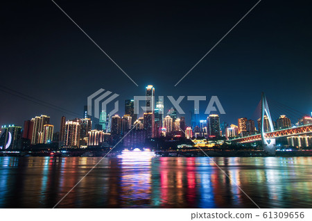 Chongqing skyline in China 61309656