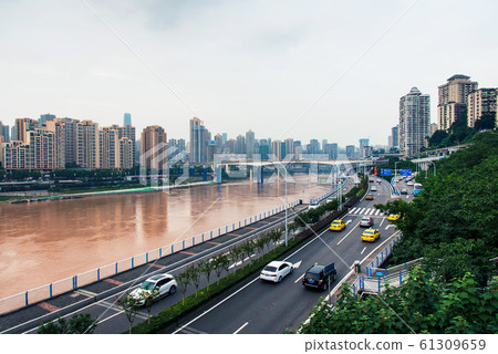 Chongqing skyline in China Chongqing skyline in China 61309659