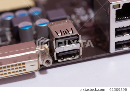 USB port on motherboard computer USB port on motherboard computer 61309896