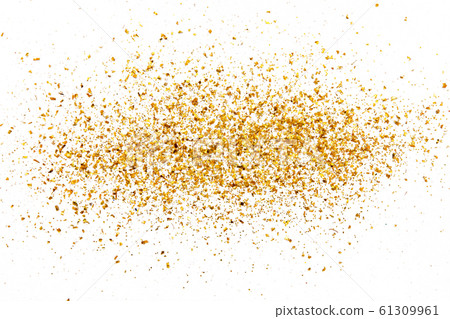 Golden glitter texture on white abstract 61309961