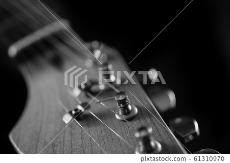 Electric Guitar Neck Close-up D Electric Guitar Neck Close-up D 61310970