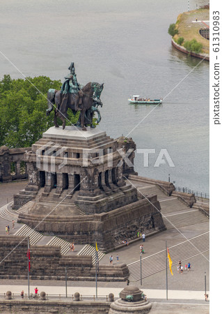 The German Corner (Deutsches Eck) monument in The German Corner (Deutsches Eck) monument in 61310983