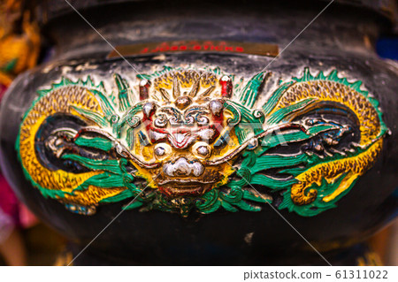 Decor in a Chinese temple. Traditional Chinese Decor in a Chinese temple. Traditional Chinese 61311022
