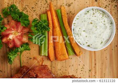 Fresh vegetables on wooden table Fresh vegetables on wooden table 61311110