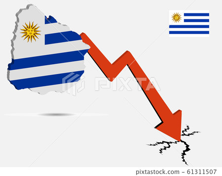 Uruguay economic crisis vector illustration Eps 10 Uruguay economic crisis vector illustration Eps 10 61311507