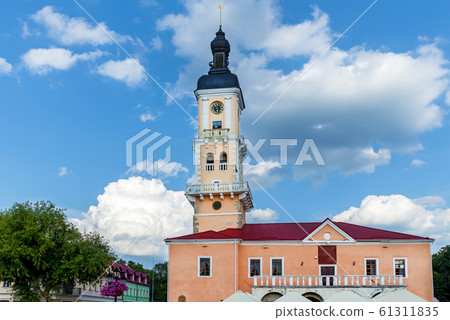 The beautiful view on Kamenetz-Podolsk Town Hall 61311835